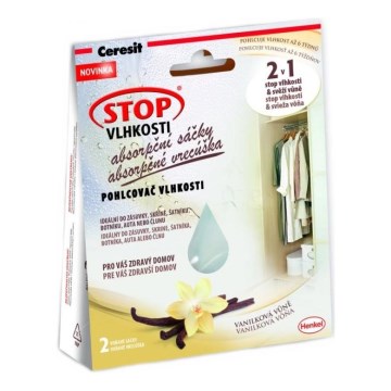Ceresit - Sachets absorbeurs d'humidité 2x 50 g vanille