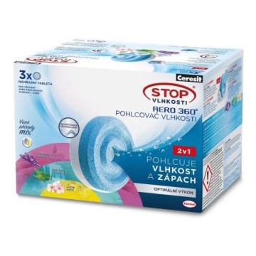 Ceresit - Tabletten voor 2-in-1 AERO 360°-ontvochtiger 3x 450 g trioverpakking