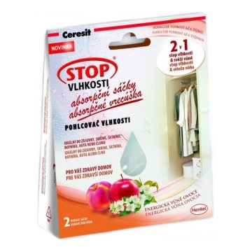 Ceresit - Vochtabsorberende zakjes 2x 50 g verkwikkend fruit