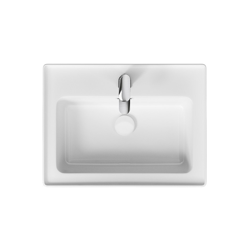 Cersanit K114-006 - Lavabo à encastrer CREA 44,5x60 cm céramique/blanc brillant