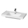 Cersanit K114-017 - Lavabo à poser/mural CREA 44,5 x 80,5 cm céramique/blanc brillant