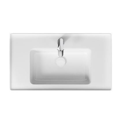 Cersanit K114-017 - Lavabo à poser/mural CREA 44,5 x 80,5 cm céramique/blanc brillant