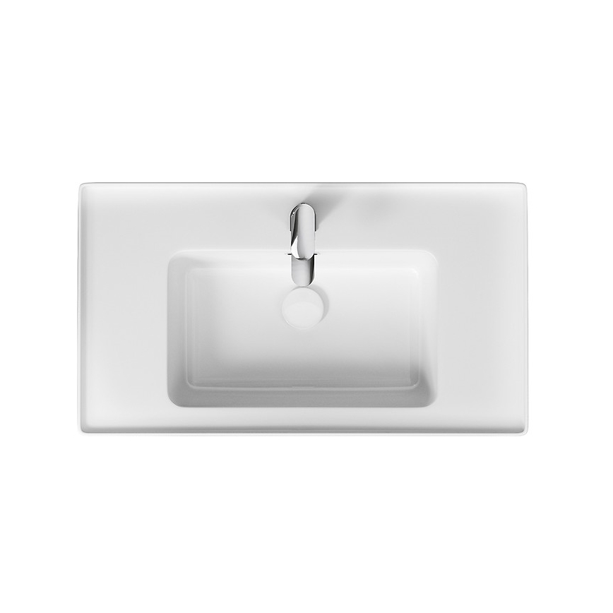 Cersanit K114-017 - Lavabo à poser/mural CREA 44,5 x 80,5 cm céramique/blanc brillant