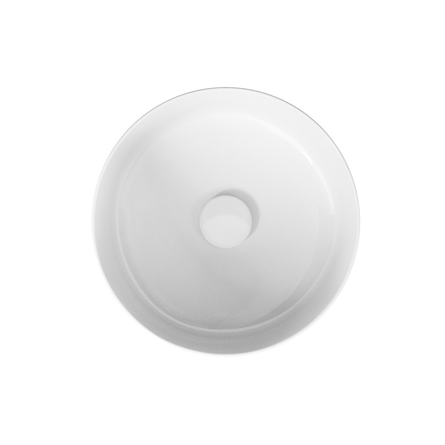 Cersanit K114-020 - Opbouwwastafel CREA Ø 38 cm keramiek/glanzend wit