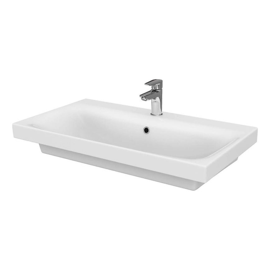 Cersanit K116-013-ECO - Inbouwwastafel MODUO 45x80 cm keramiek/hoogglans wit
