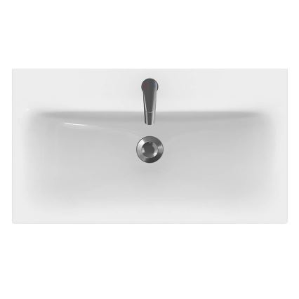 Cersanit K116-013 - Vasque à encastrer MODUO 45x80 cm céramique/blanc brillant