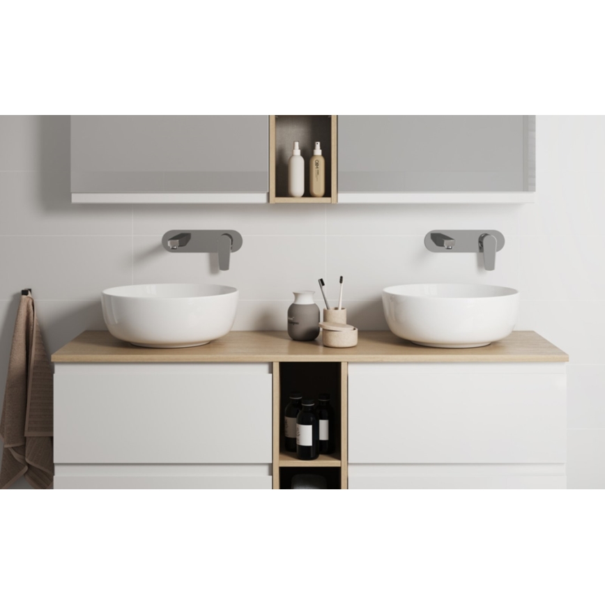 Cersanit K116-048-ECO - Opzetwastafel MODUO Ø 40 cm keramiek/glanzend wit