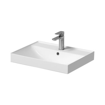 Cersanit K120-009 - Lavabo à encastrer LARGA 45,5x60,5 cm céramique/blanc brillant