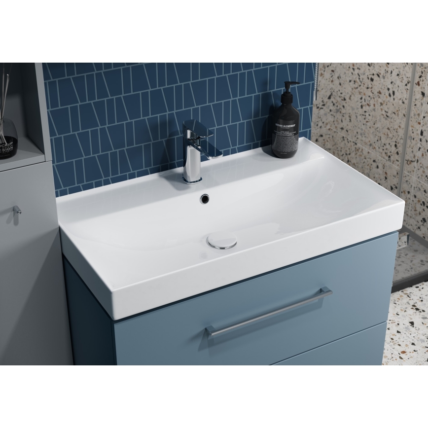 Cersanit K120-011 - Lavabo à encastrer LARGA 46x100 cm céramique/blanc brillant