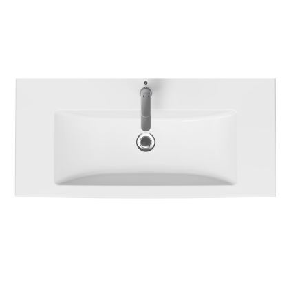 Cersanit K32-016-EX1 - Wastafel voor op het blad/wandgemonteerd COMO 45x100 cm keramiek/glanzend wit