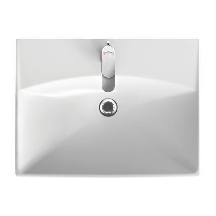 Cersanit K35-006 - Inbouwwastafel CITY 45x60 cm keramiek/glanzend wit