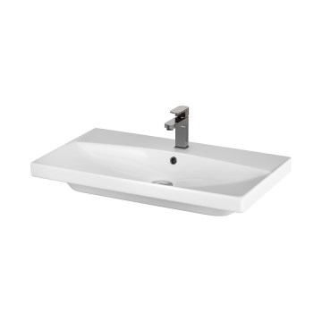 Cersanit K35-061 - Inbouwwastafel CITY 45,5x80,5 cm keramiek/glanzend wit