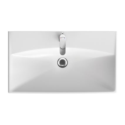 Cersanit K35-061 - Inbouwwastafel CITY 45,5x80,5 cm keramiek/glanzend wit