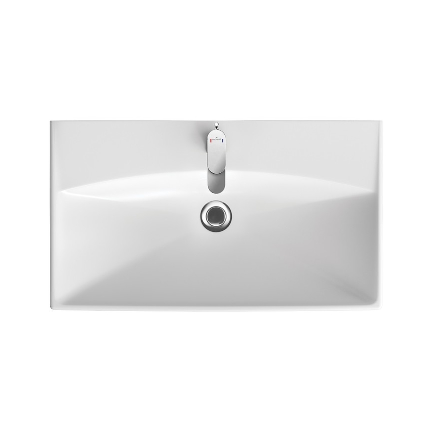 Cersanit K35-061 - Inbouwwastafel CITY 45,5x80,5 cm keramiek/glanzend wit