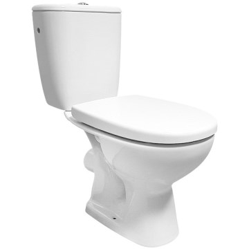 Cersanit K667-052 - Staand toilet met ARTECO-toiletzitting, keramiek/wit