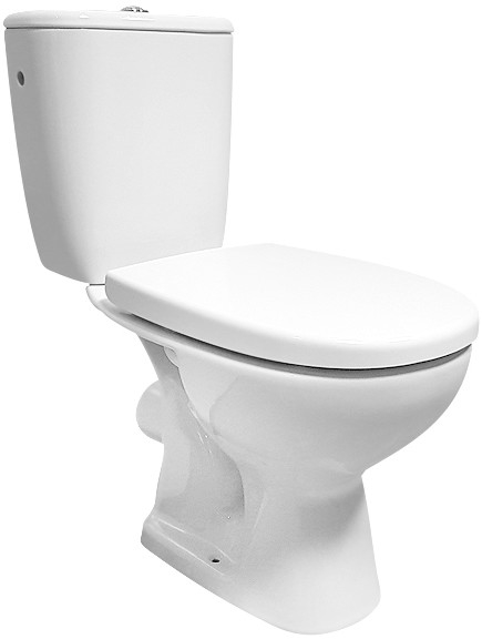 Cersanit K667-052 - Staand toilet met ARTECO-toiletzitting, keramiek/wit
