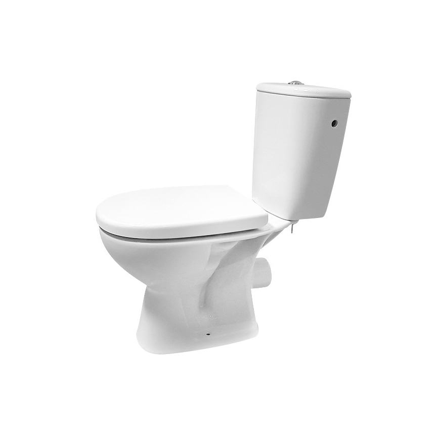 Cersanit K667-052 - Staand toilet met ARTECO-toiletzitting, keramiek/wit