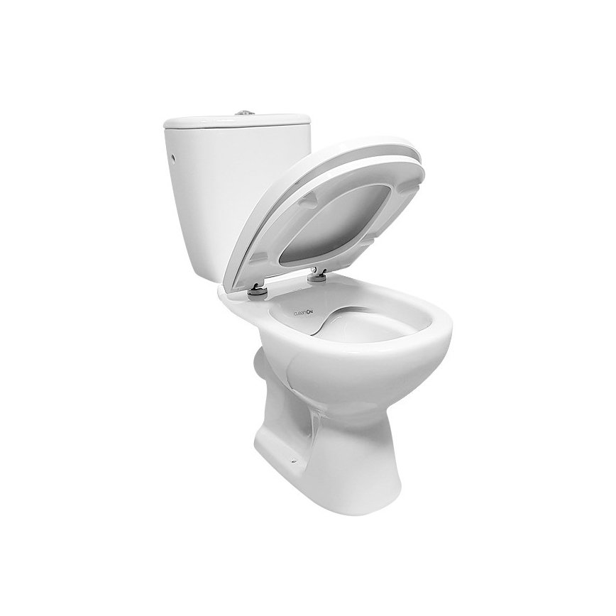 Cersanit K667-052 - Staand toilet met ARTECO-toiletzitting, keramiek/wit