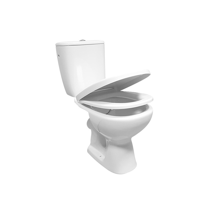Cersanit K667-052 - Staand toilet met ARTECO-toiletzitting, keramiek/wit
