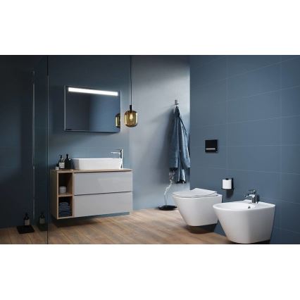 Cersanit K701-104 - Wandtoilet met toiletbril CITY OVAL keramiek/wit