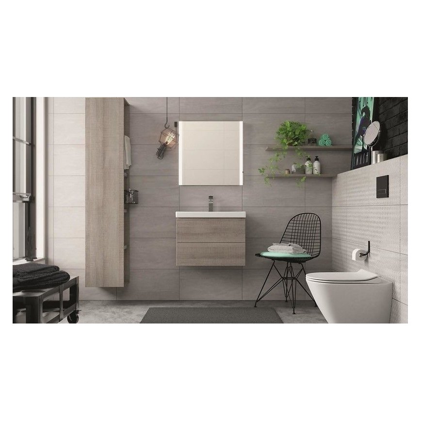 Cersanit K701-104 - Wandtoilet met toiletbril CITY OVAL keramiek/wit