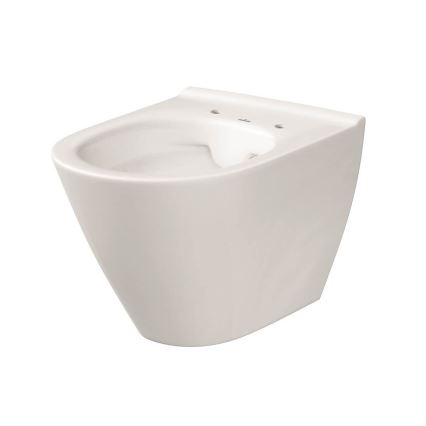 Cersanit K701-104 - Wandtoilet met toiletbril CITY OVAL keramiek/wit
