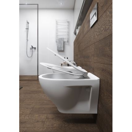 Cersanit K701-147 - Wandtoilet met toiletbril SAVIO keramiek/wit