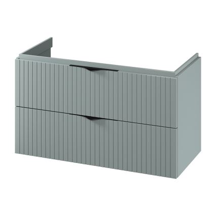 Cersanit S1015-012 - Meuble sous-vasque suspendu TIRSO 100x55x45 cm, coloris menthe