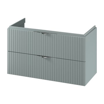Cersanit S1015-012 - Meuble sous-vasque suspendu TIRSO 100x55x45 cm, coloris menthe