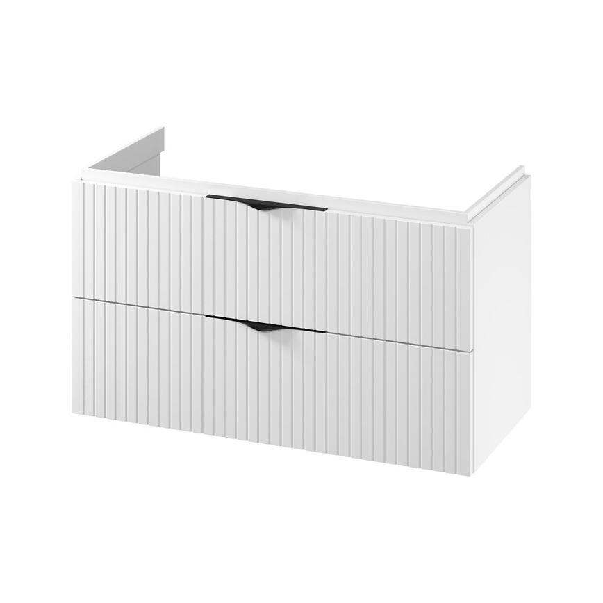 Cersanit S1015-014  - Meuble sous-vasque suspendu TIRSO 100x55x45 cm blanc