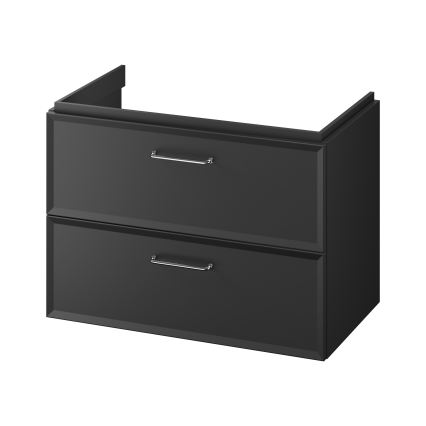 Cersanit S1017-003 - Meuble sous-vasque suspendu MILLE 80x55x45 cm noir