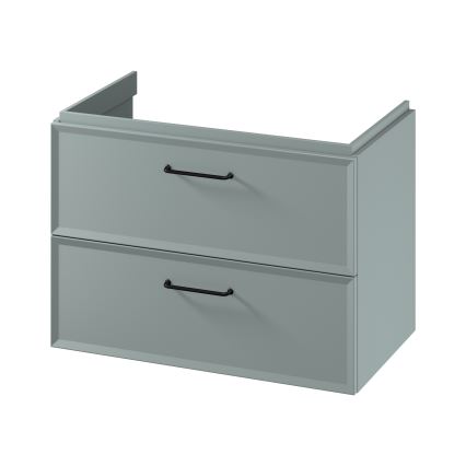 Cersanit S1017-004 - Meuble sous-vasque suspendu MILLE 80x55x45 cm menthe