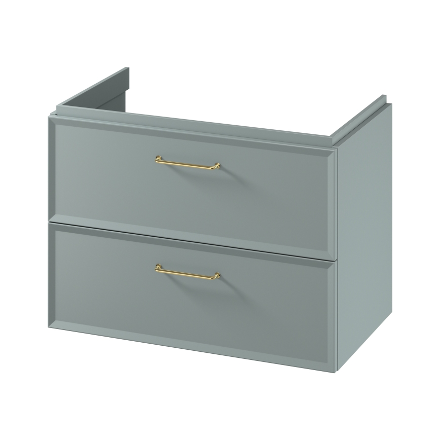 Cersanit S1017-004 - Meuble sous-vasque suspendu MILLE 80x55x45 cm menthe