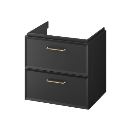 Cersanit S1021-002 - Meuble sous-vasque suspendu MILLE 60x45 cm noir