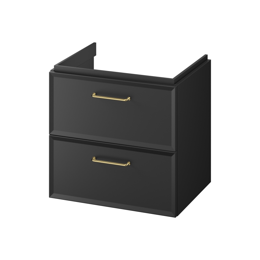 Cersanit S1021-002 - Meuble sous-vasque suspendu MILLE 60x45 cm noir