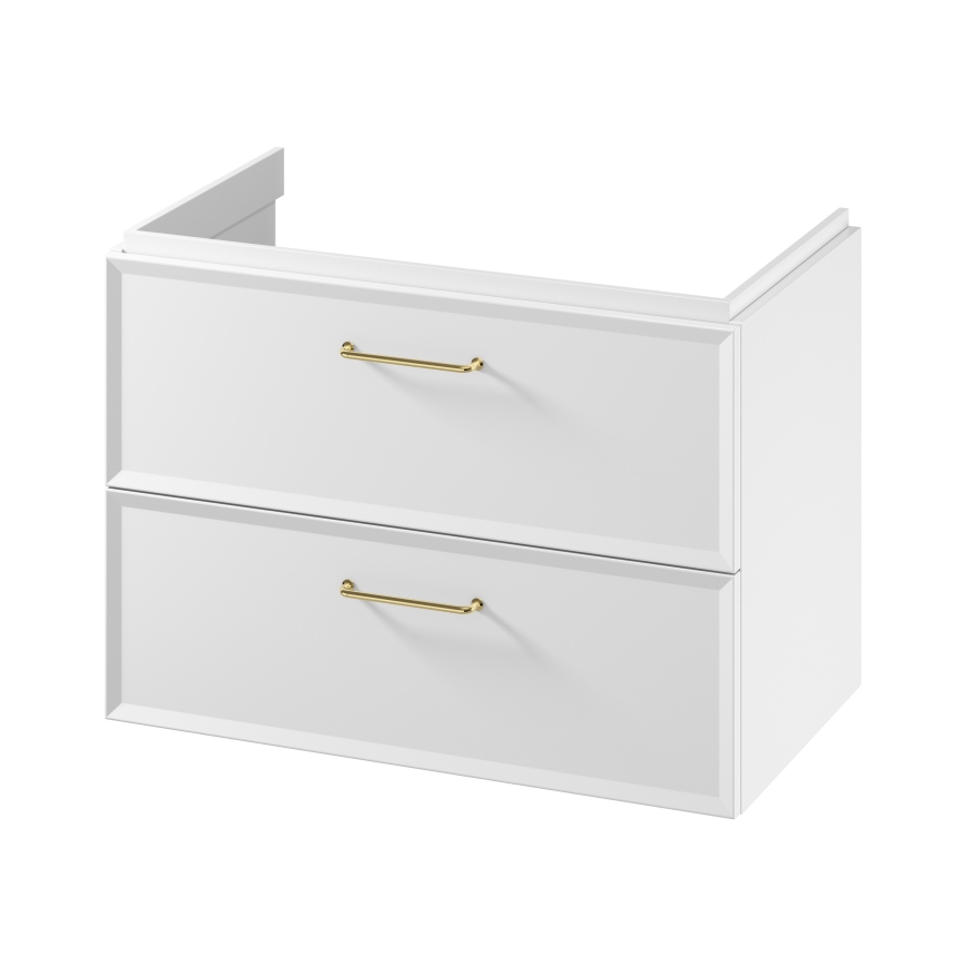 Cersanit S1021-004 - Meuble sous-vasque mural MILLE 80x55x45 cm blanc