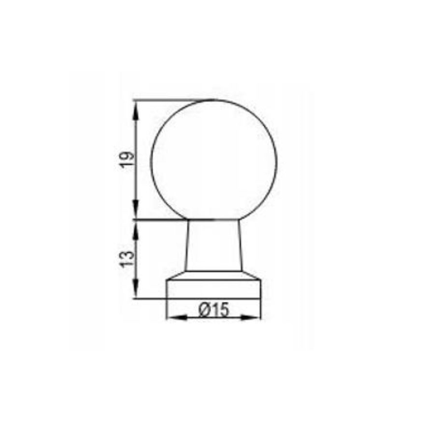 Cersanit S1021-019 - Poignée de meuble MILLE dorée