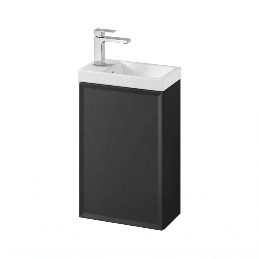 Cersanit S1022-003 - Hangende wastafelonderkast MILLE 40x22 cm zwart
