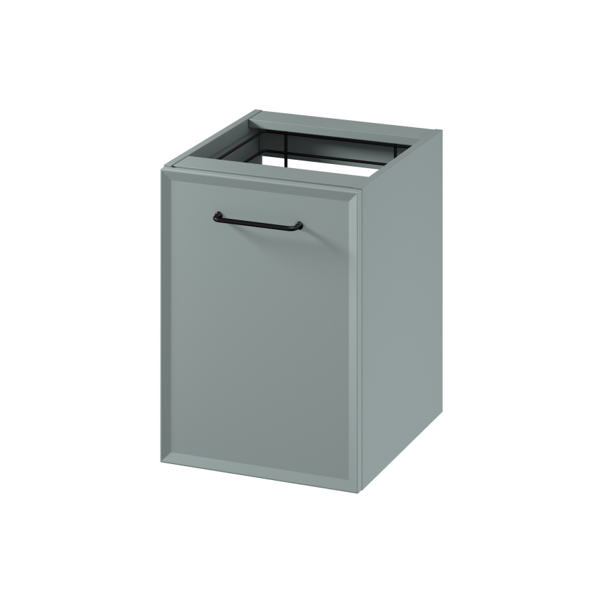 Cersanit S1022-010 - Hangende badkamerkast met wasmand MILLE 40x55x45 cm mintgroen