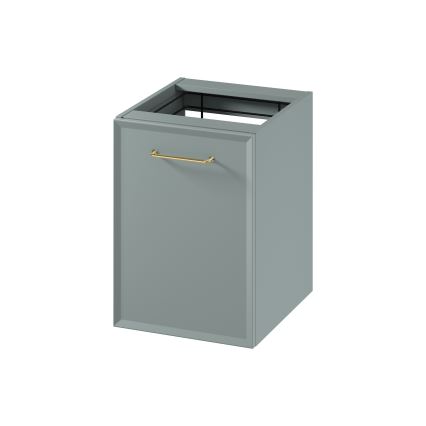 Cersanit S1022-010 - Hangende badkamerkast met wasmand MILLE 40x55x45 cm mintgroen