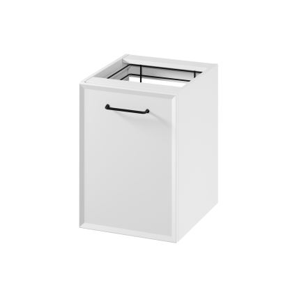 Cersanit S1022-011 - Meuble de salle de bains suspendu MILLE avec panier à linge intégré, 40 x 55 x 45 cm, blanc