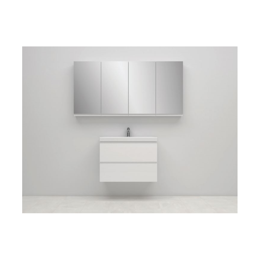 Cersanit S590-030 - Armoire de salle de bain avec miroir MEDDIE 80x40 cm