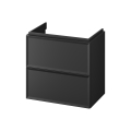 Cersanit S590-100 - Meuble sous-vasque suspendu MILLE SLIM 60x38 cm noir