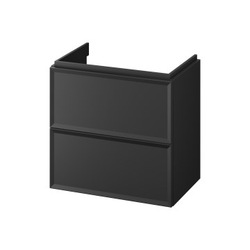 Cersanit S590-100 - Meuble sous-vasque suspendu MILLE SLIM 60x38 cm noir