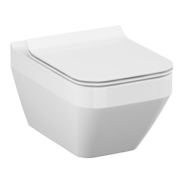 Cersanit S701-213-ECO - Hangend toilet CREA met zitting, keramiek/wit