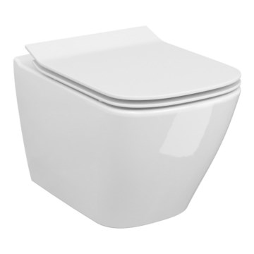 Cersanit S701-405-ECO - WC suspendu CITY avec abattant, céramique/blanc