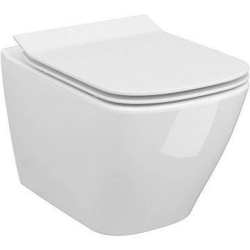 Cersanit S701-405 - Wandtoilet met toiletbril CITY SQUARE keramiek/wit