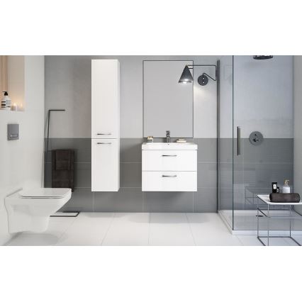 Cersanit S801-142-DSM - Armoire suspendue pour salle de bains avec vasque ELODY PLUS 46x60 cm blanc