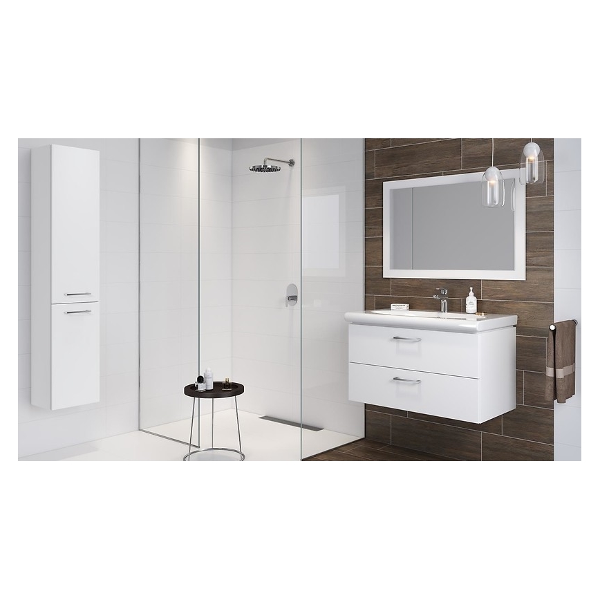 Cersanit S801-142-DSM - Armoire suspendue pour salle de bains avec vasque ELODY PLUS 46x60 cm blanc