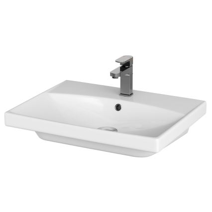 Cersanit S801-142-DSM - Hangende badkamerkast met een kom ELODY PLUS 46x60 cm wit